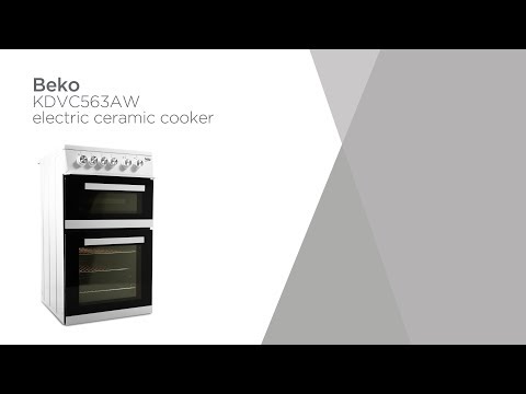 Beko KDVC563AW 50 cm Electric Ceramic Cooker - White | Product Overview | Currys PC World