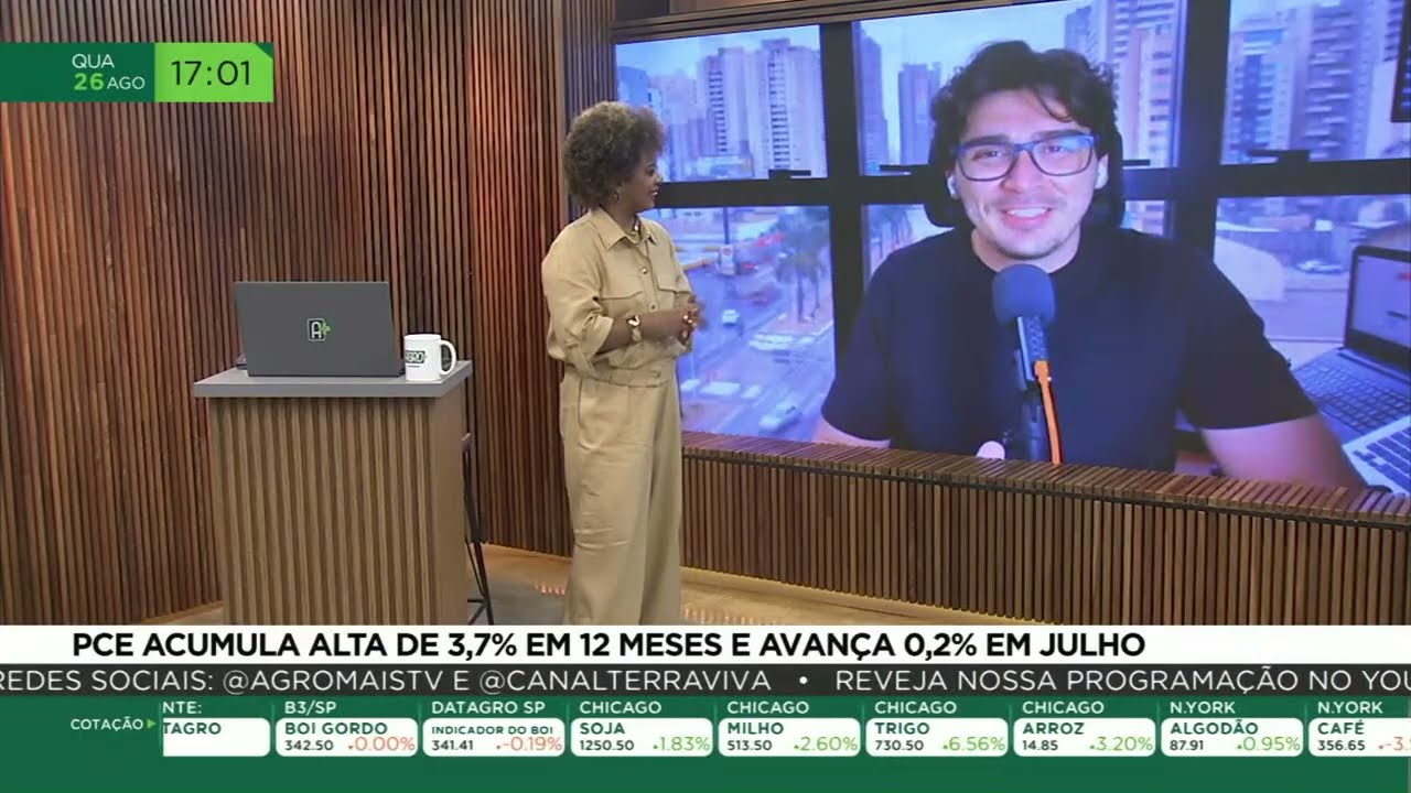 PCE acumula alta de 3,7% em 12 meses e avança 0,2% em julho