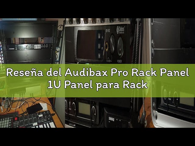 Vídeo relacionado con Audibax Pro Rack Shelf Ext 1U Balda Extraible de Montaje en Rack Fijo