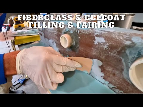HOW-TO FILL and SMOOTH FIBERGLASS for GELCOAT or PAINT! MAKE it SMOOTH!