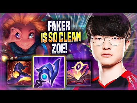 FAKER IS SO CLEAN WITH ZOE! - T1 Faker Plays Zoe MID vs Sylas! | Season 2022
