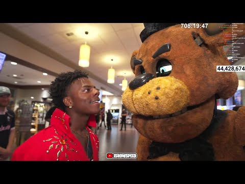 Ishowspeed meets Freddy Fazbear irl (USA tour 🇺🇸 day 30 of 35 Vegas part 2)