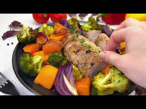 The Good Food | Sheet Pan Pork Tenderloin with Broccoli and Butternut Squash