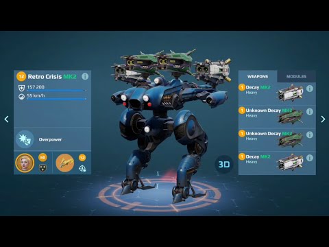 BEYOND GODLIKE WITH DECAY CRISIS! INSANE BUILD GAMEPLAY! (War Robots)