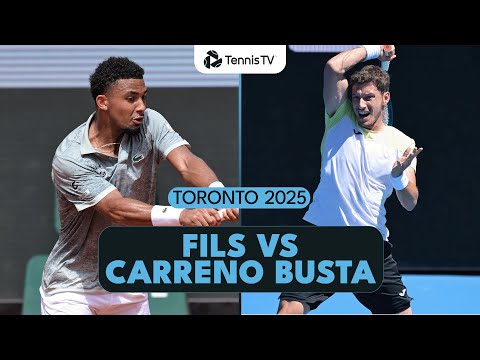 Arthur Fils vs Pablo Carreno Busta Match Highlights | Toronto 2025