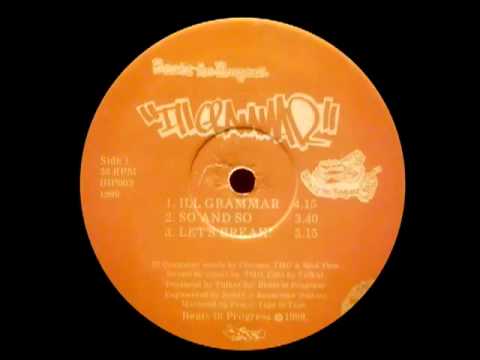 Beats In Progress - Ill Grammar
