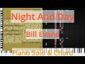 🎹Solo & Chord, Night And Day, Bill Evans, Synthesia Piano