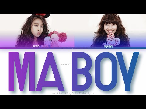 SISTAR19 (씨스타19) 마보이 (Ma Boy) Color Coded Lyrics (Han/Rom/Eng)