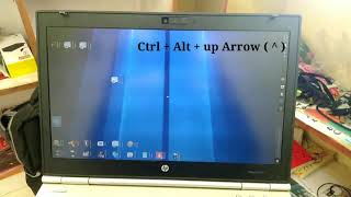 HP/laptop/cpu screen Rotation problem in windows 10
