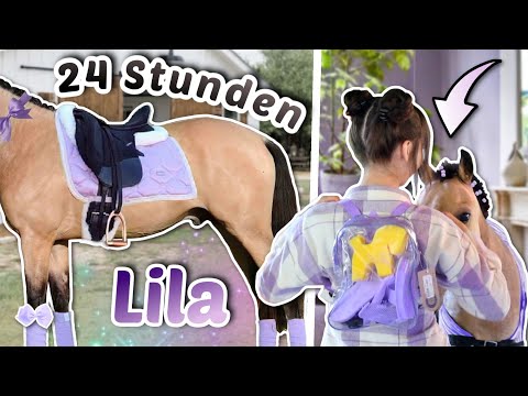 24 Stunden alles LILA 💜 mit Pony Spirit | ViktoriaSarina