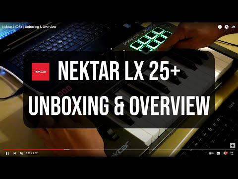 Обзор MIDI клавиатуры Nektar Impact LX25+