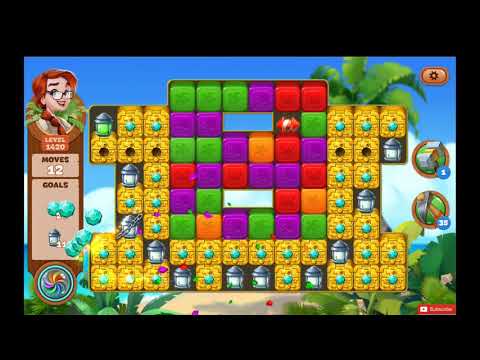 Lost Island Blast Adventure Level 1420 NO BOOSTERS - A S GAMING ✔