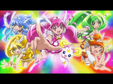 Thumbnail of the video: Opening V2 | Let's go! Smile PreCure! - Aya Ikeda