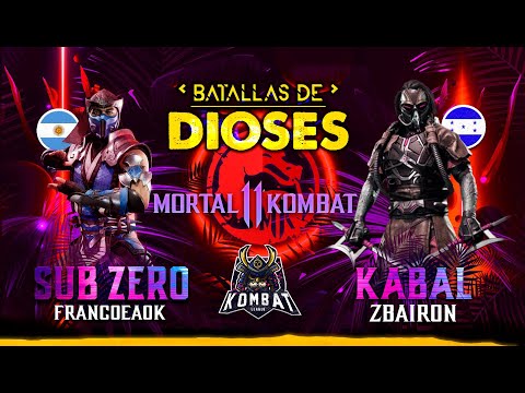 FrancoEAOk Vs ZBairon - Argentina Vs Honduras - Torneo Internacional de Mortal Kombat 11 - GodsFight
