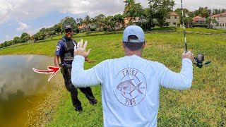 KAREN Sent An Armed Guard Because We Were Fishing!