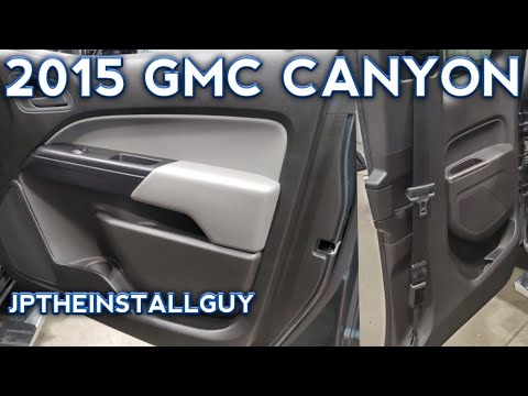 2015 GMC CANYON FRONT AND REAR DOOR PANEL REMOVAL AND SPEAKER INSTALL
