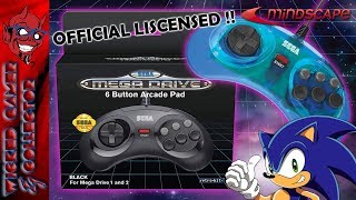 Retro-Bit Sega Megadrive 6 Button Controller Unboxing Review | Mindscape