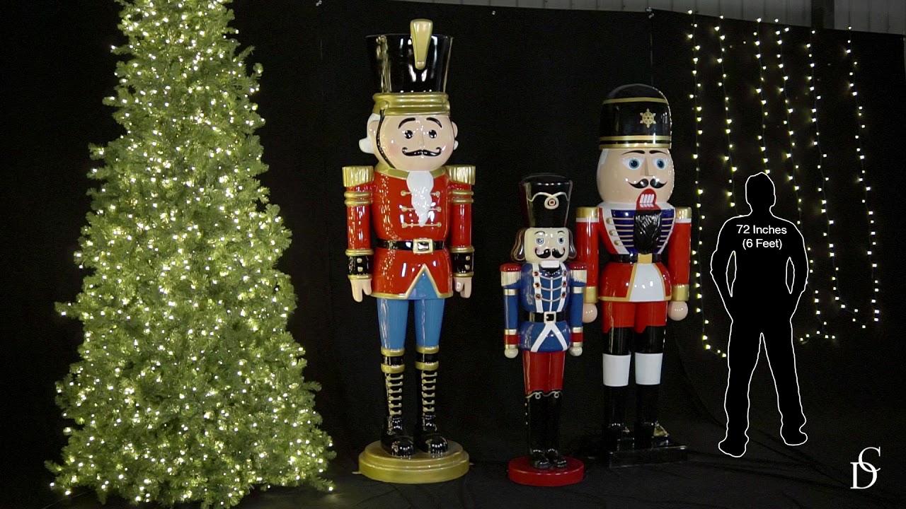 3 Nutcracker Soldiers - 3D Fiberglass Christmas Decorations - Christmas Designers
