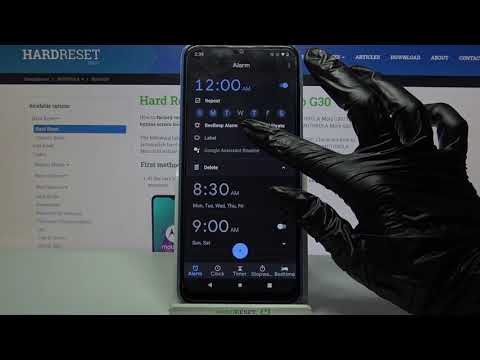 How to Set Up an Alarm Clock in Motorola Moto G30 - Add Alarm