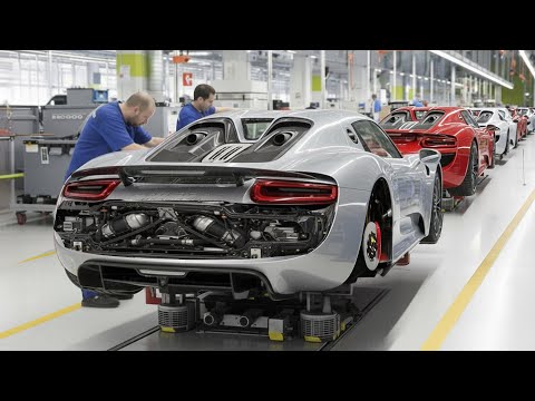 Inside Best Porsche Factory in Germany Producing The Powerful 918 - Production Line