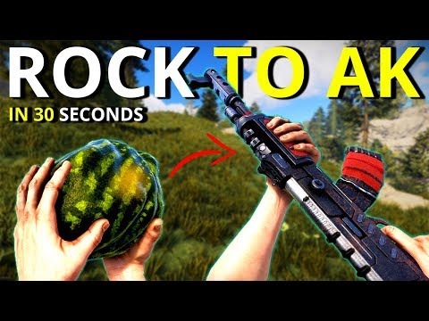 THE FASTEST EVER ROCK TO AK! - Rust Solo Survival