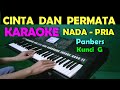 CINTA DAN PERMATA - Panbers | KARAOKE Nada  Pria ,HD