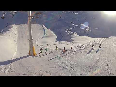 4K - Alps - Zillertal Arena- Zell - ski ride from Arena Stadl to Kapauns - December 2022