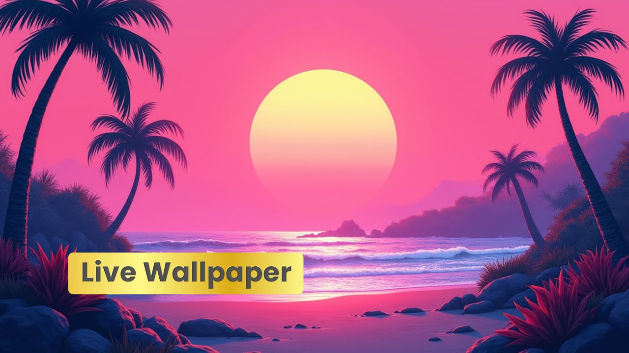 Sunset Beach Live Wallpaper