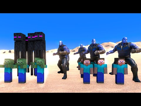 Thanos vs Minecraft Ordusu Savaşıyor