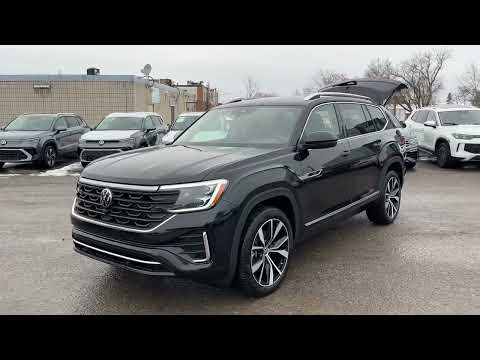2026 Volkswagen Atlas Execline 2.0 TSI 4MOTION in Black for sale at Belleville Volkswagen in Belleville, ON