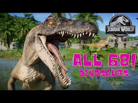 🦖 ALL 68 DINOSAURS - Jurassic World Evolution [4K]