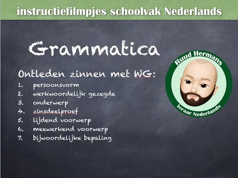 Grammatica zinsontleding - stappenplan zinsontleding werkwoordelijk gezegde (WG)