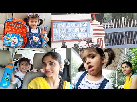 Vlog | Dishita Went with @SuperShivani To St  Paul's School to Take Nursery Admission Form