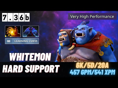 WHITEMON - OGRE MAGI HARD SUPPORT - Very high performance gameplay | 7.36b