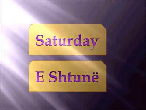 Ditët e Javës - Mëso Anglisht