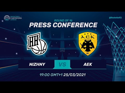 Nizhny Novgorod v AEK - Press Conference | Basketball Champions League 2020/21