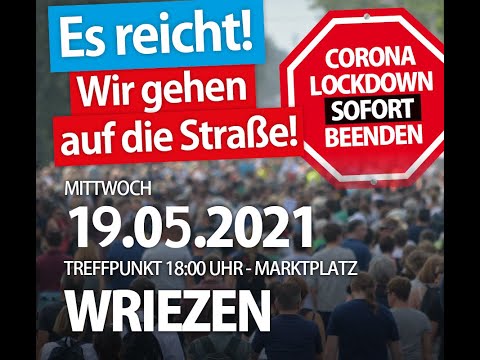 Kundgebung am 19.05.2021 in Wriezen