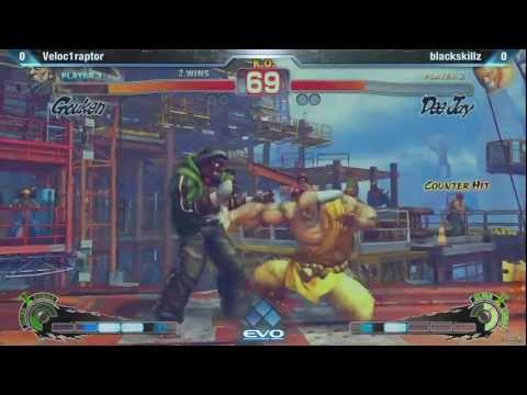 [EVO 2012 SSFIV AE] Veloc1raptor (Gouken) vs blackskillz (Dee Jay)