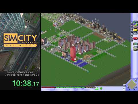 SimCity 3000 speedrun: 1 million population in 1:03:01 (hard)