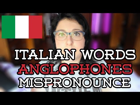 ITALIAN WORDS PEOPLE MISPRONOUNCE | klairehumanoid