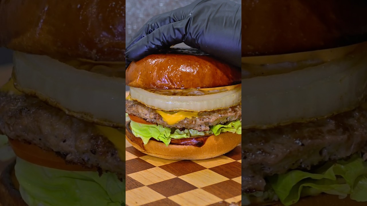 Beef Hamburger The process of making delicious food #Burger #Beef #asmrsounds