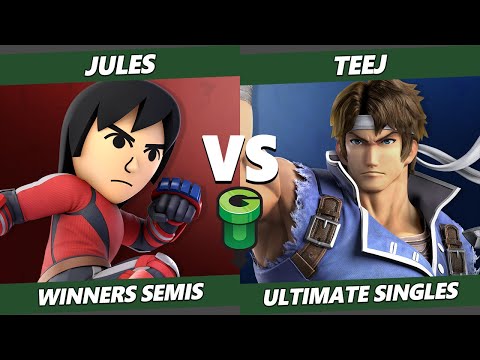 Game Underground Winners Semis - TEEJ (Richter) Vs. Jules (Mii Brawler) SSBU Ultimate Tournament