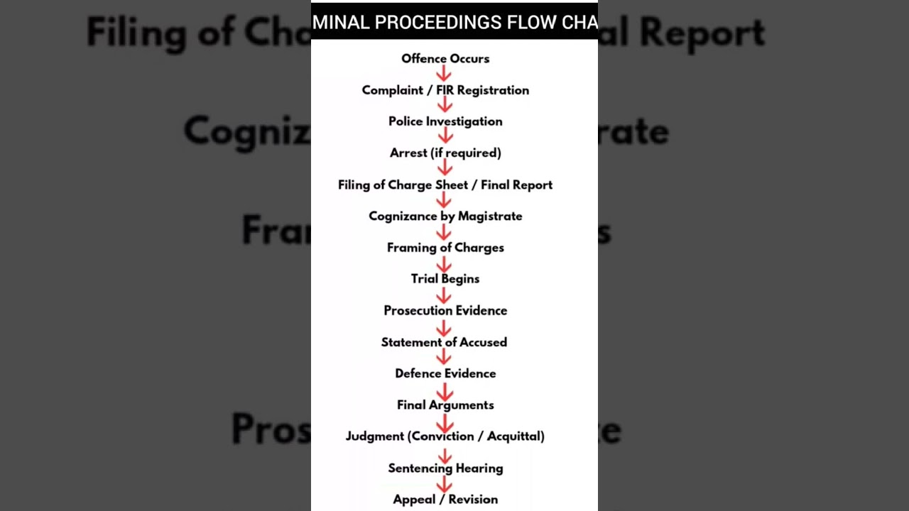 Criminal proceedings flow chart
