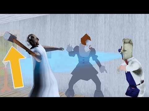 Ice Scream 3 vs Granny vs Pennywise funny animation part 123