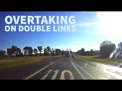 Another impatient driver overtaking on double lines