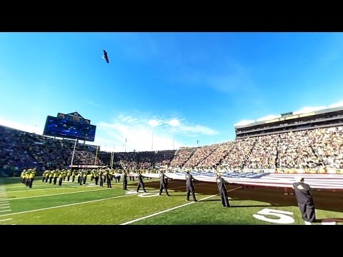 U.S. National Anthem with Flyover from Challenger the Bald Eagle | 360° Experience