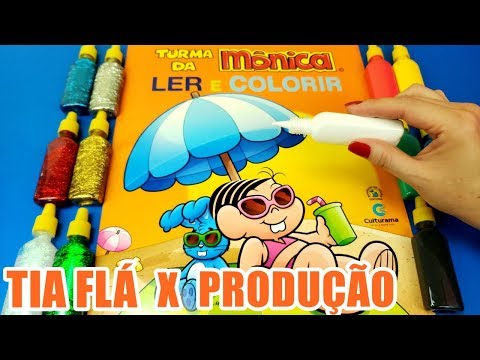 Tia Fla X Produção Quem Pinta Melhor Turma Da Mônica