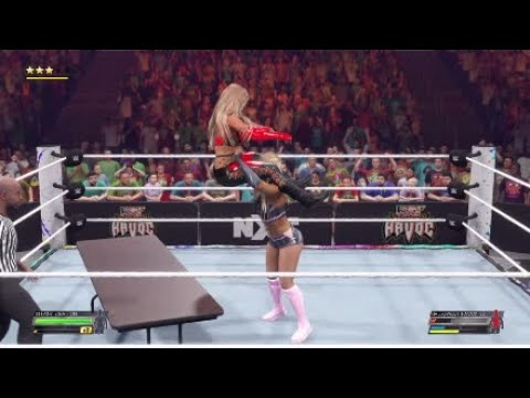 WWE 2k22 Halloween Havok Tiffinay strattan vs Mandy rose for the Nxt womens championship