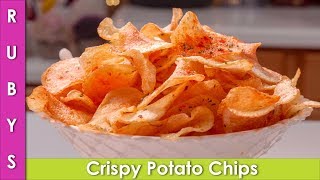 Crispy Potato Chips Aloo ki Crisps Recipe in Urdu Hindi  - RKK