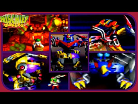 Mischief Makers - All Boss Encounters - NO DAMAGE!! (60 FPS)